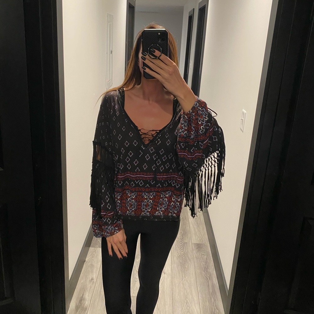 Free People Fringe Top